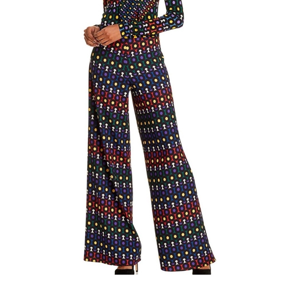 Alice and Olivia
Athena Geometric Print Wide-Leg Pants
